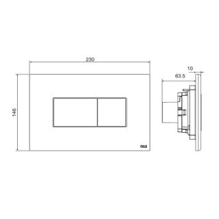 Oli KARISMA 641001 Кнопка смыва пневматическая для инсталляции